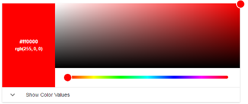 Google OneBox kleurkiezer